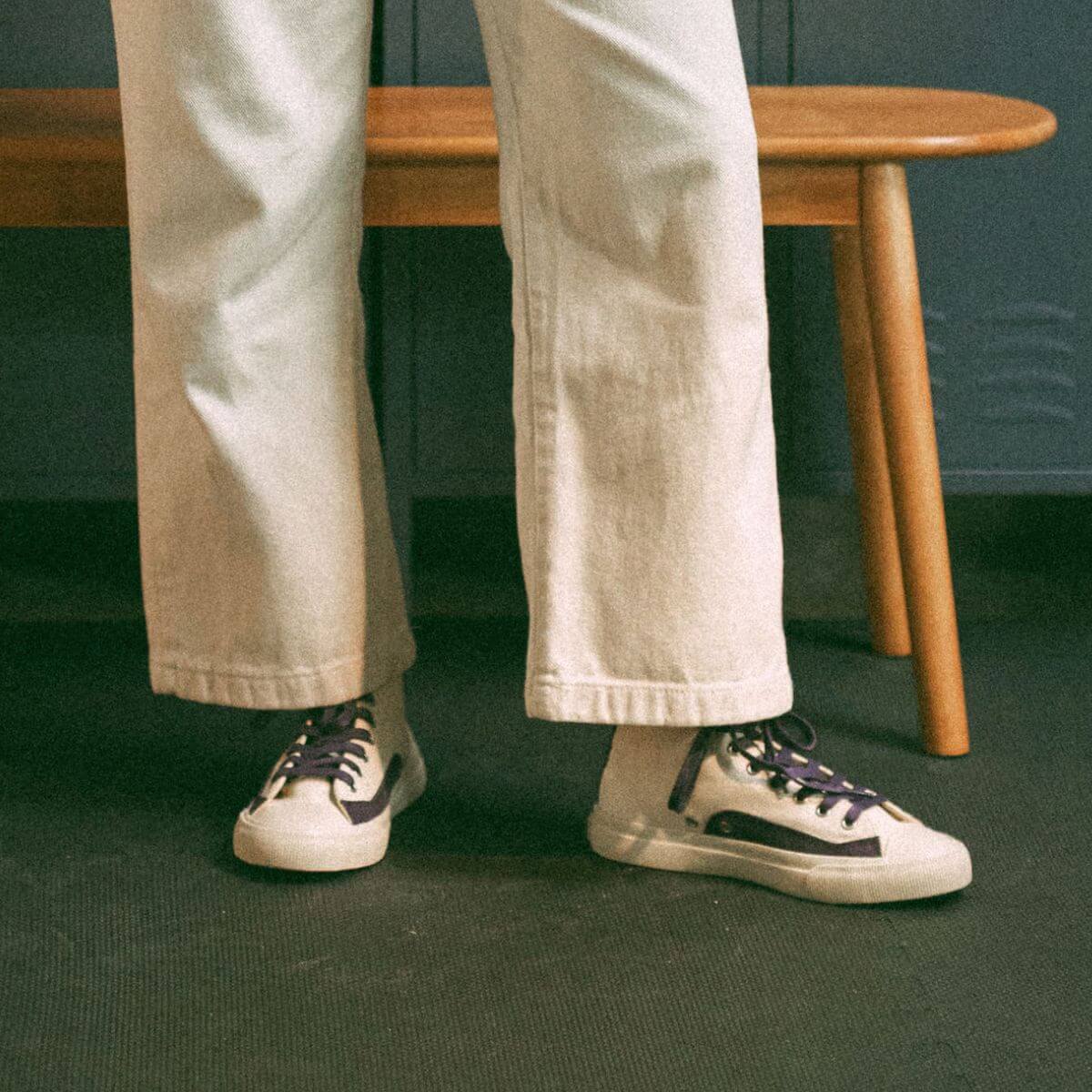 All-American 14 High-Top White/Eggplant - Image 11