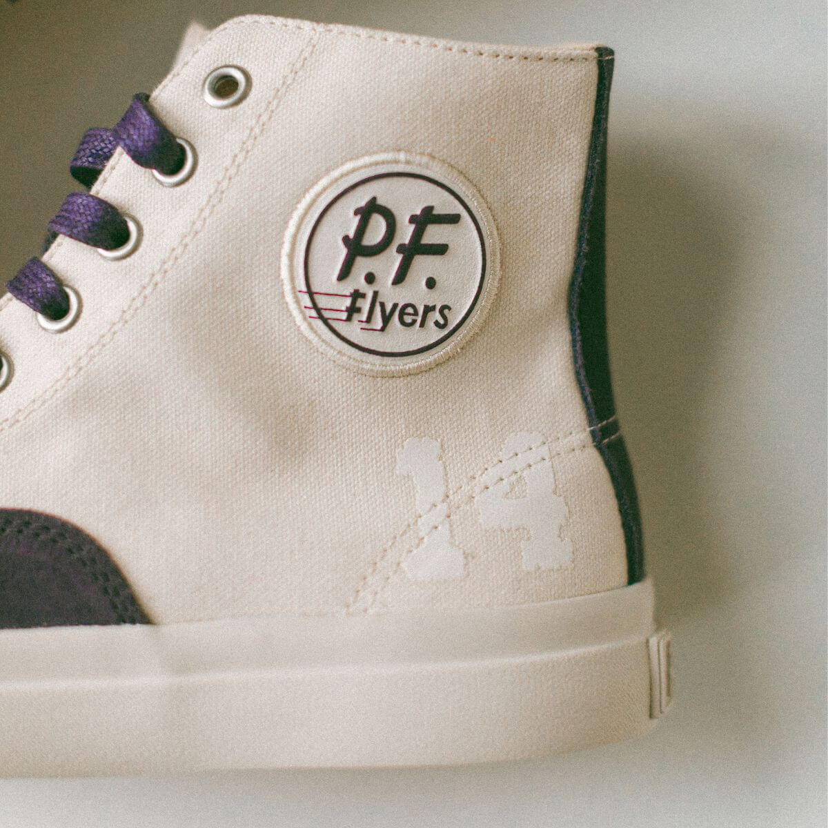 All-American 14 High-Top White/Eggplant - Image 5