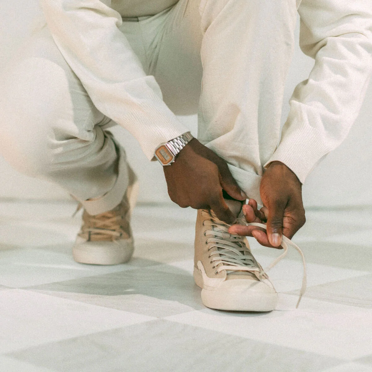 All-American Luxe High-Top Taupe/Sea Salt - Image 18