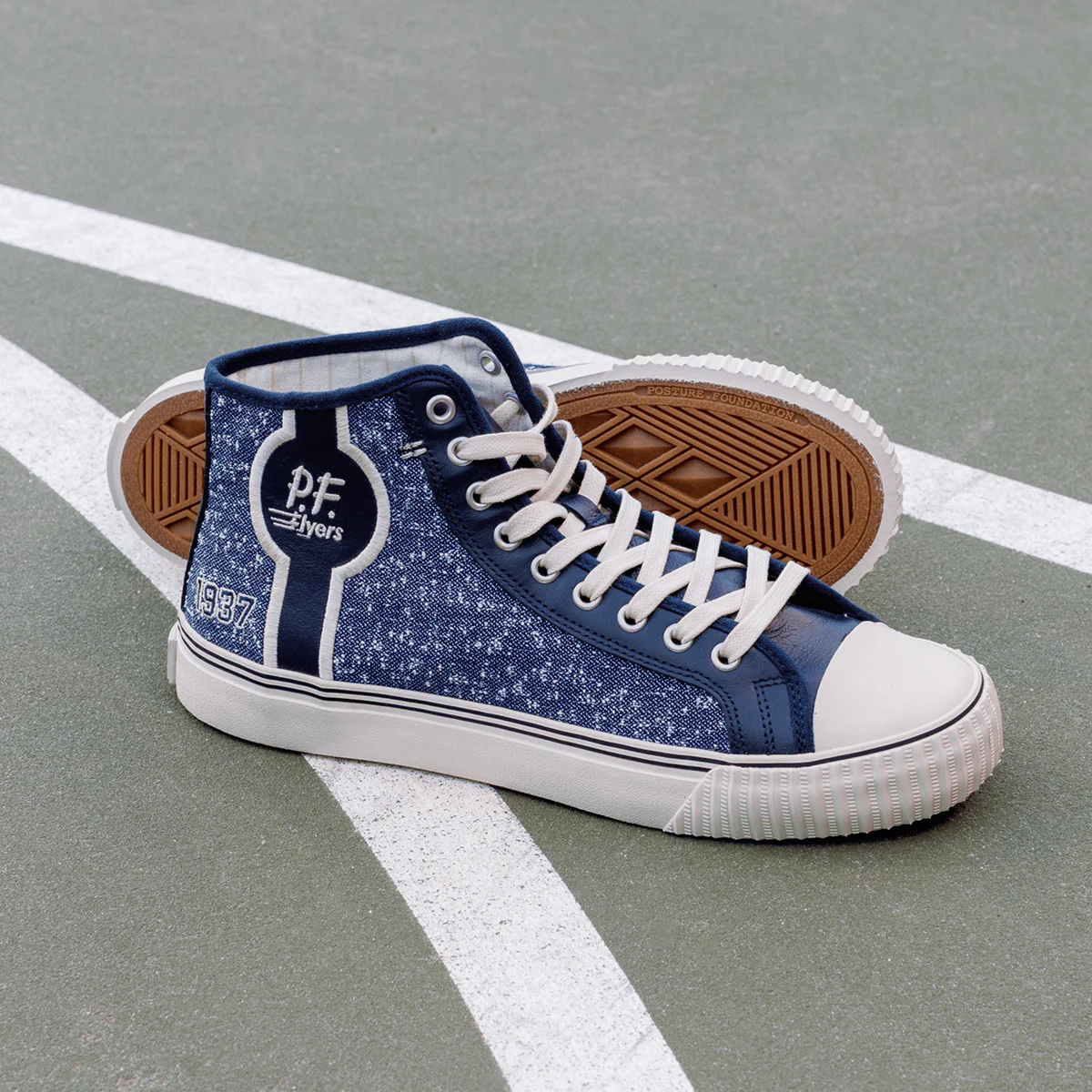 Center High-Top Navy/Gray - Image 9