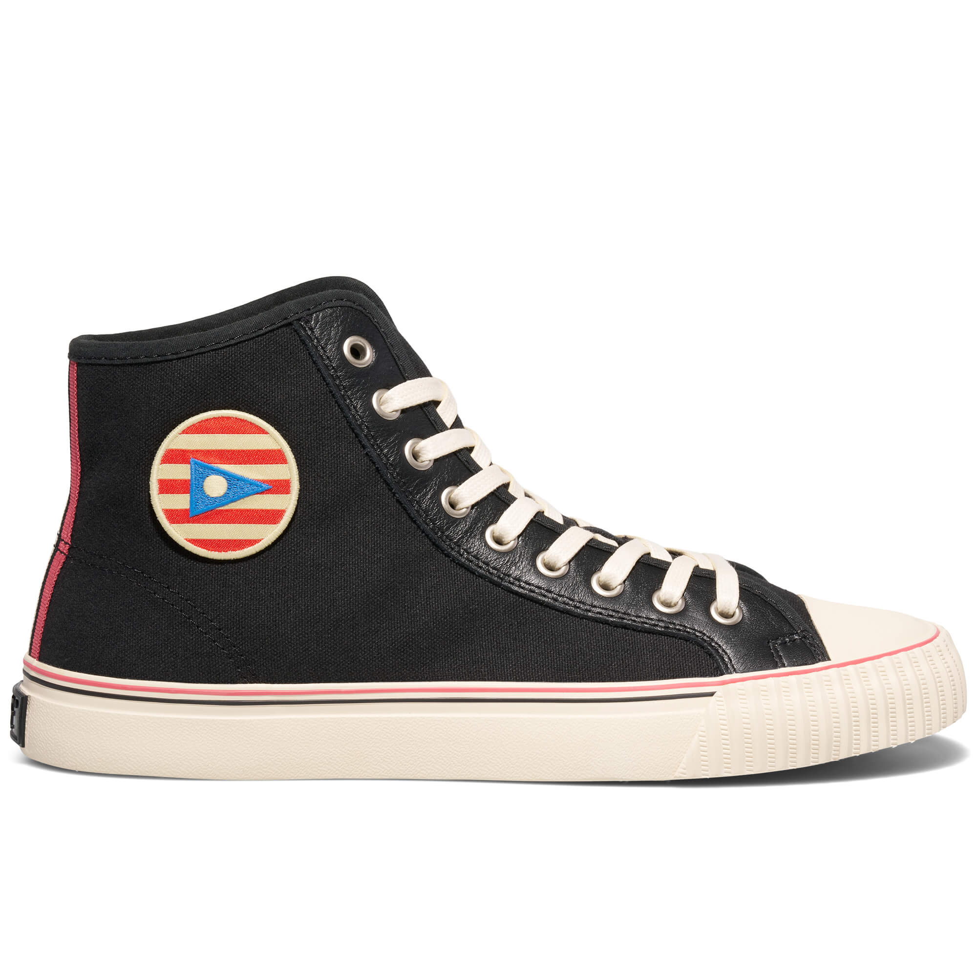 Center Slightly Choppy High-Top Black/Cream - Image 17