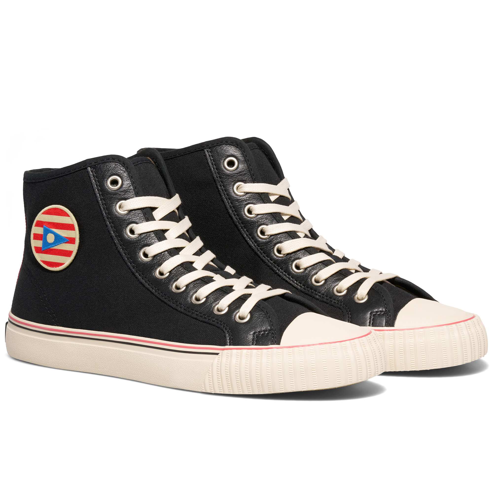 Center Slightly Choppy High-Top Black/Cream - Image 3