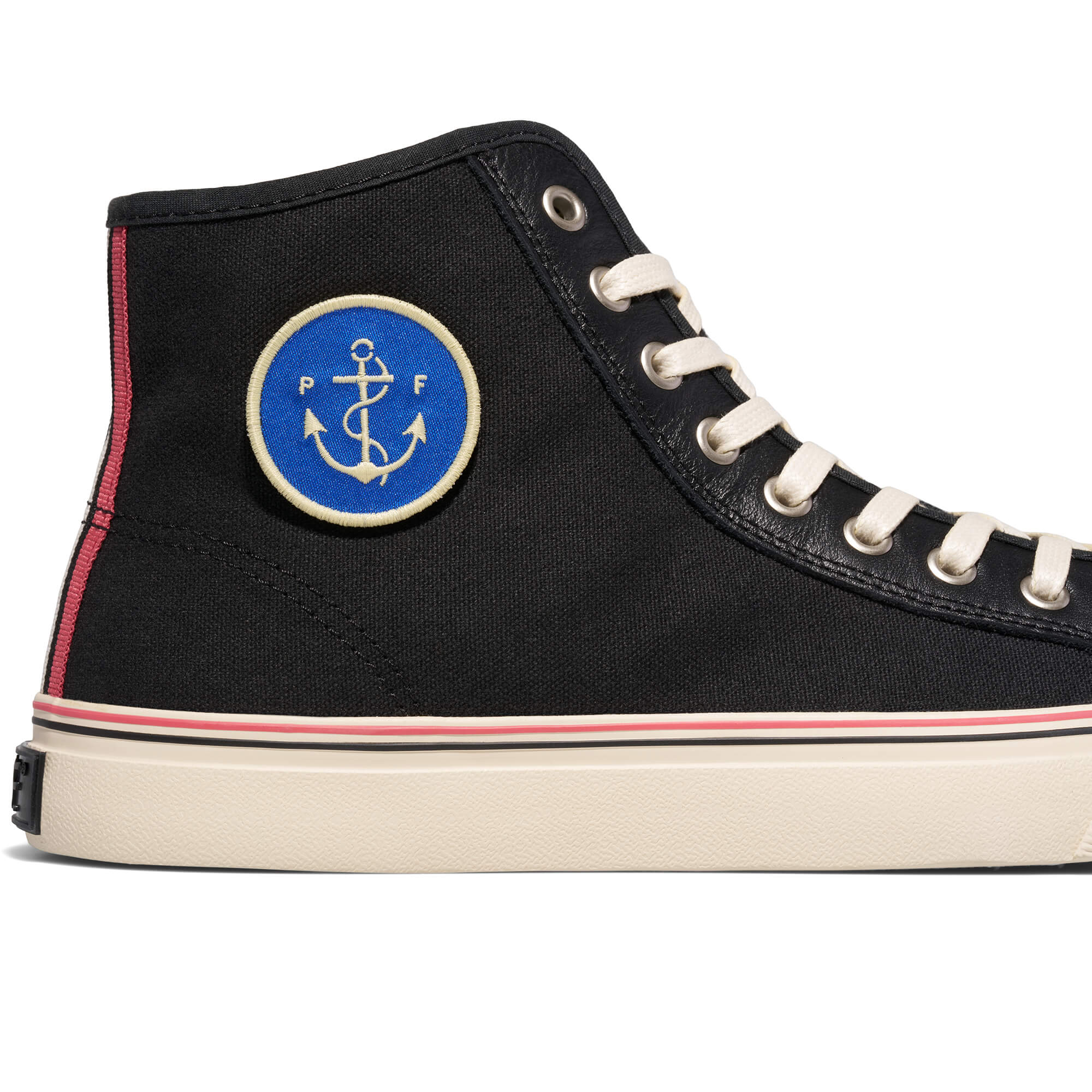 Center Slightly Choppy High-Top Black/Cream - Image 8