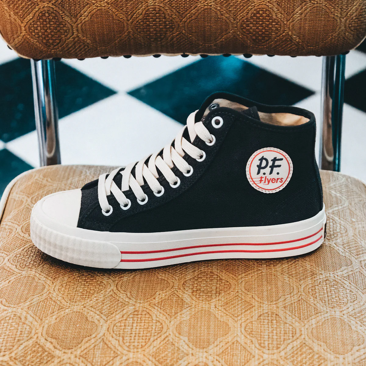 Center Vintage High-Top Black/Biscotti - Image 10