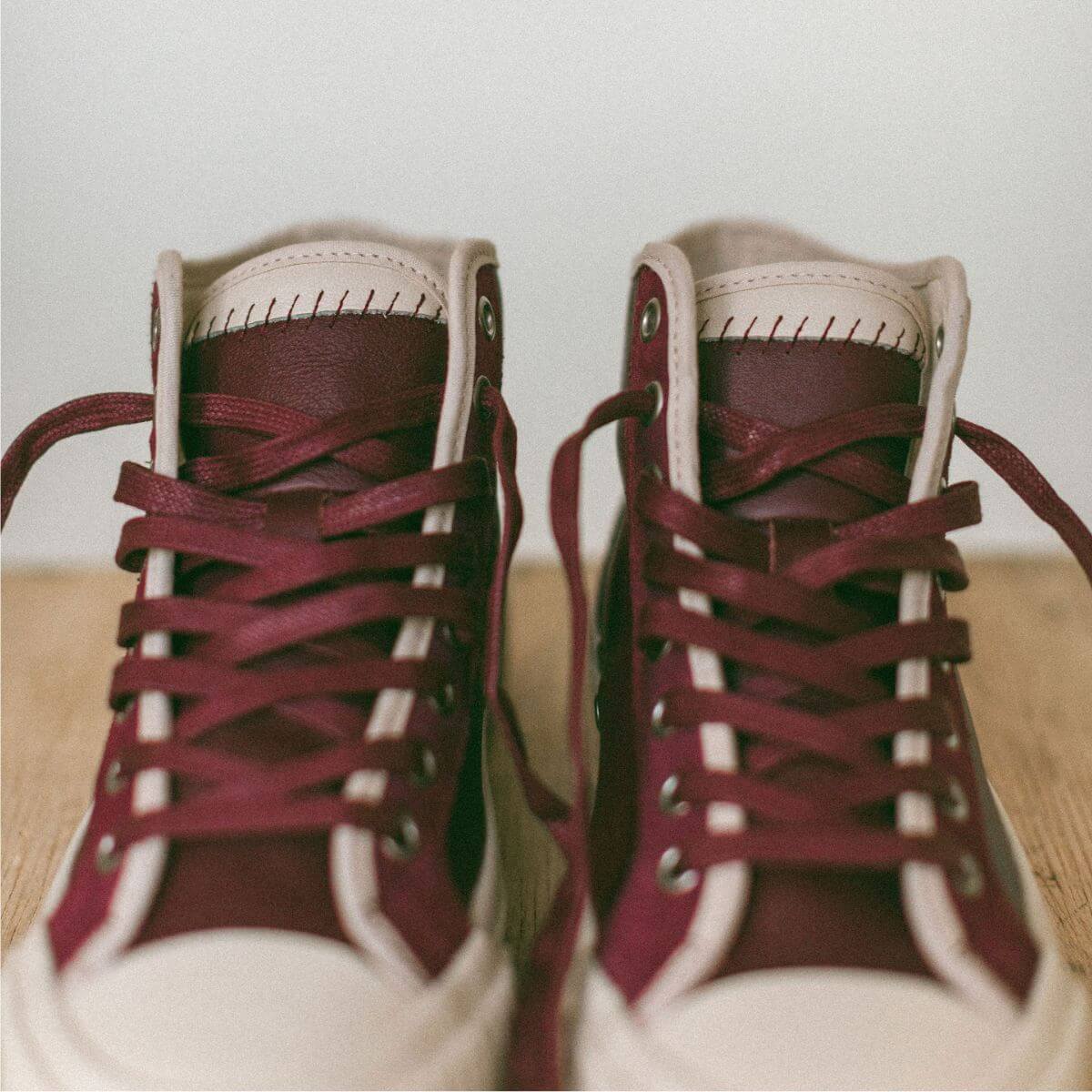 Center Vintage High-Top Burgundy/Antique White - Image 15