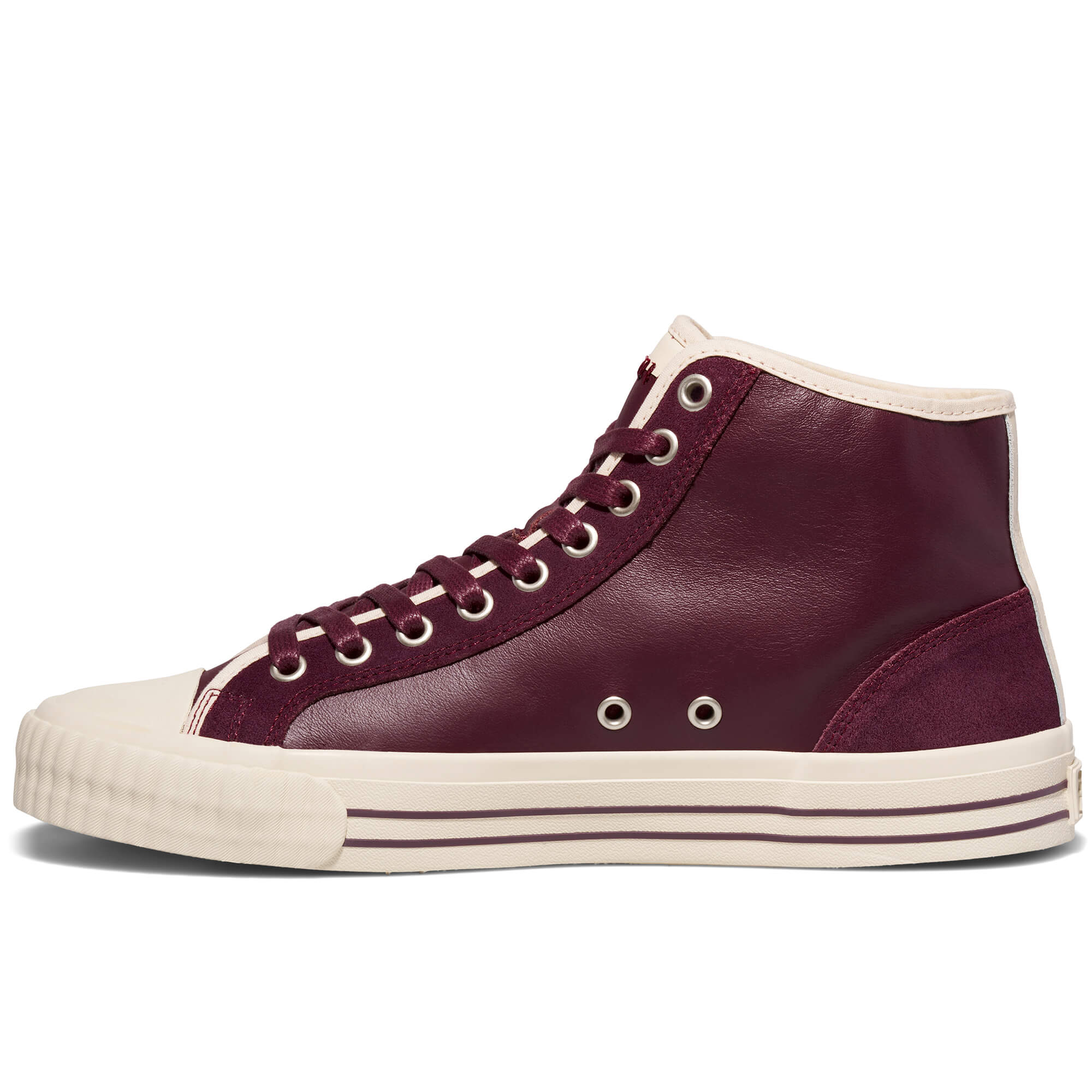 Center Vintage High-Top Burgundy/Antique White - Image 7