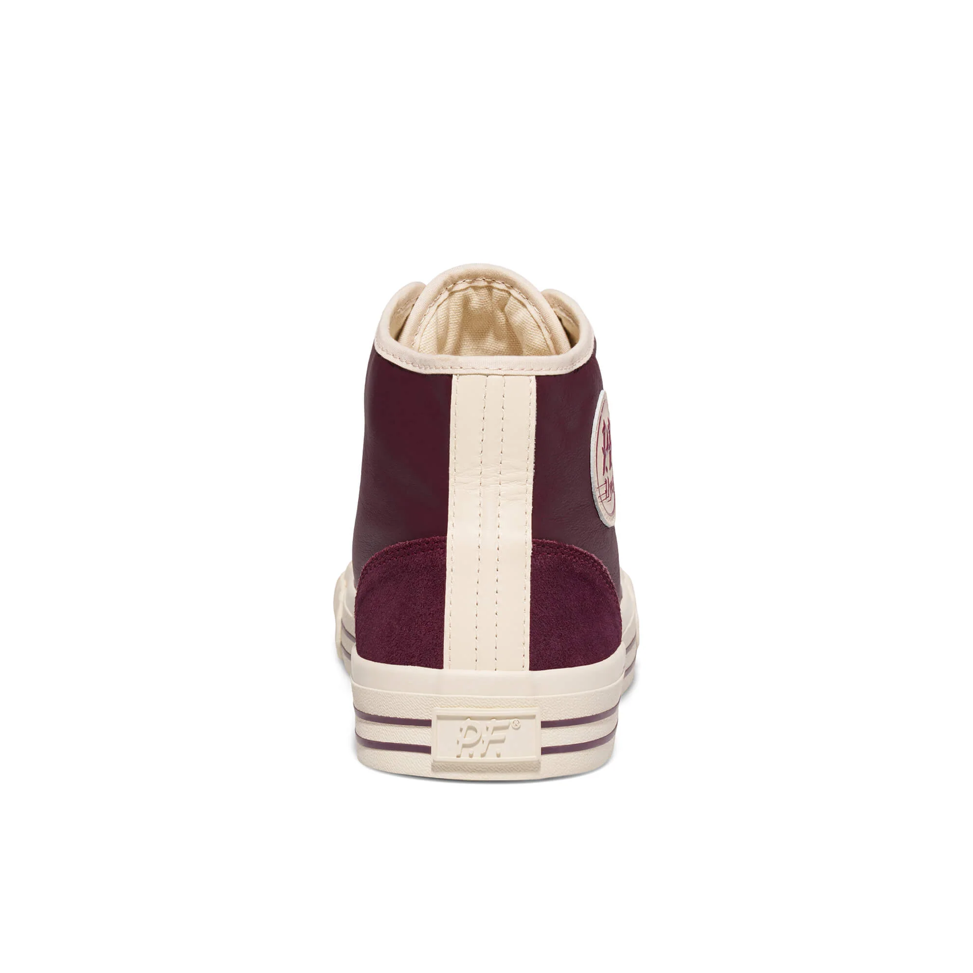 Center Vintage High-Top Burgundy/Antique White - Image 8
