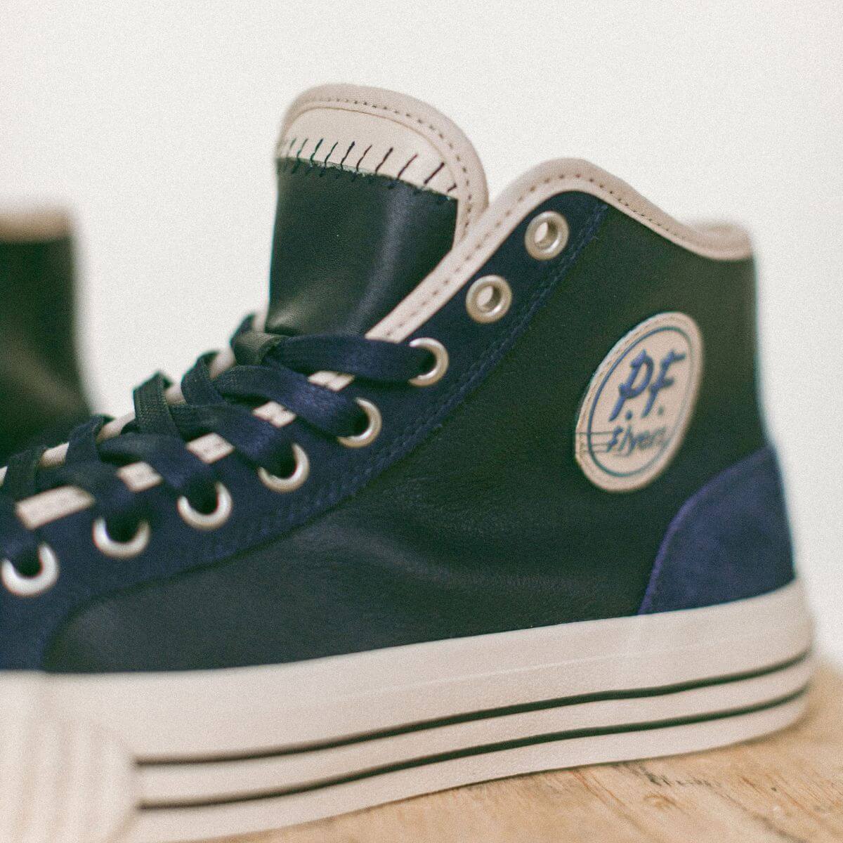 Center Vintage High-Top Navy/Antique White - Image 10