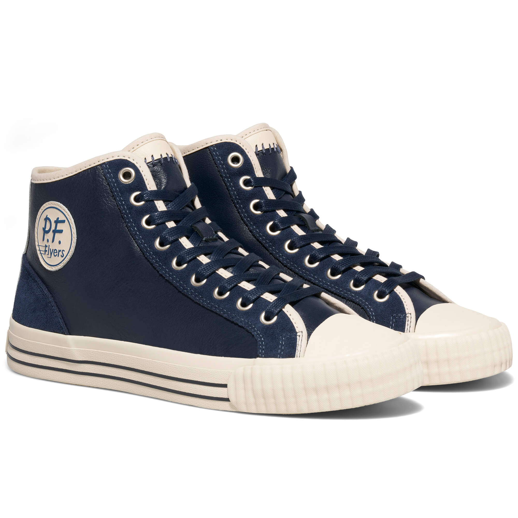 Center Vintage High-Top Navy/Antique White - Image 5