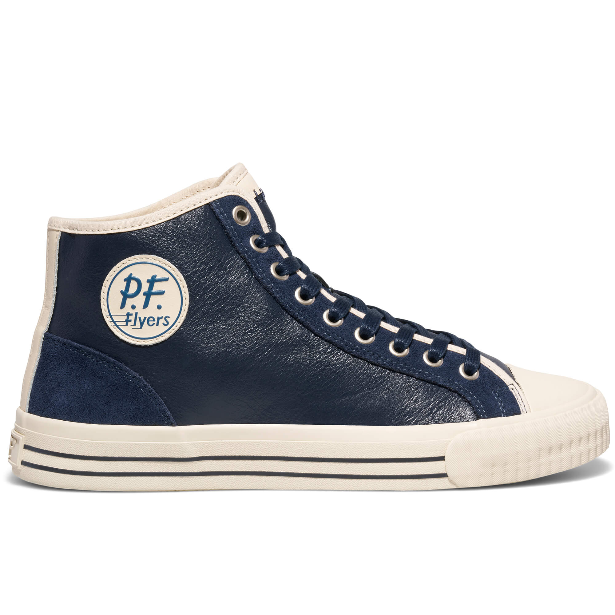 Center Vintage High-Top Navy/Antique White - Image 6