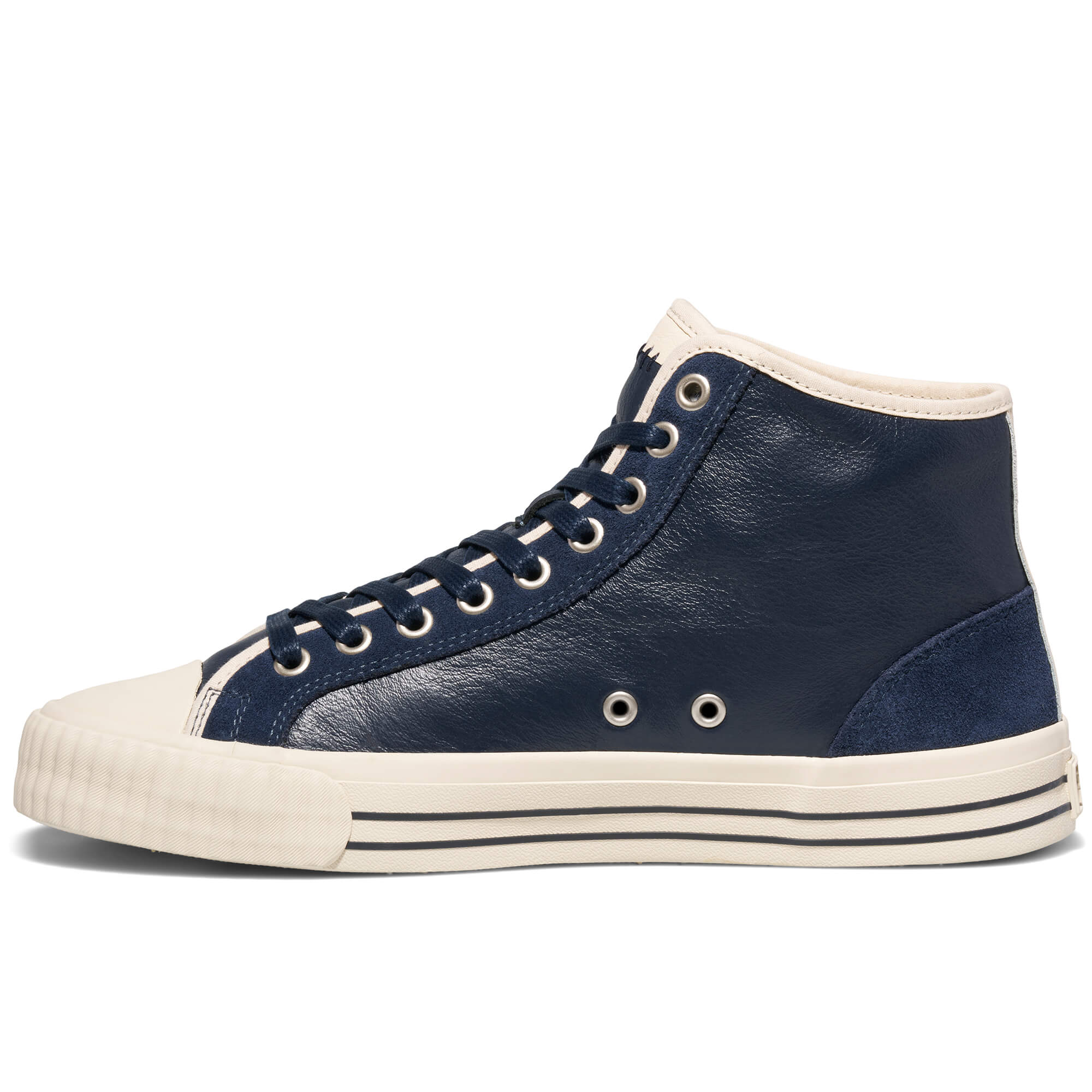 Center Vintage High-Top Navy/Antique White - Image 8
