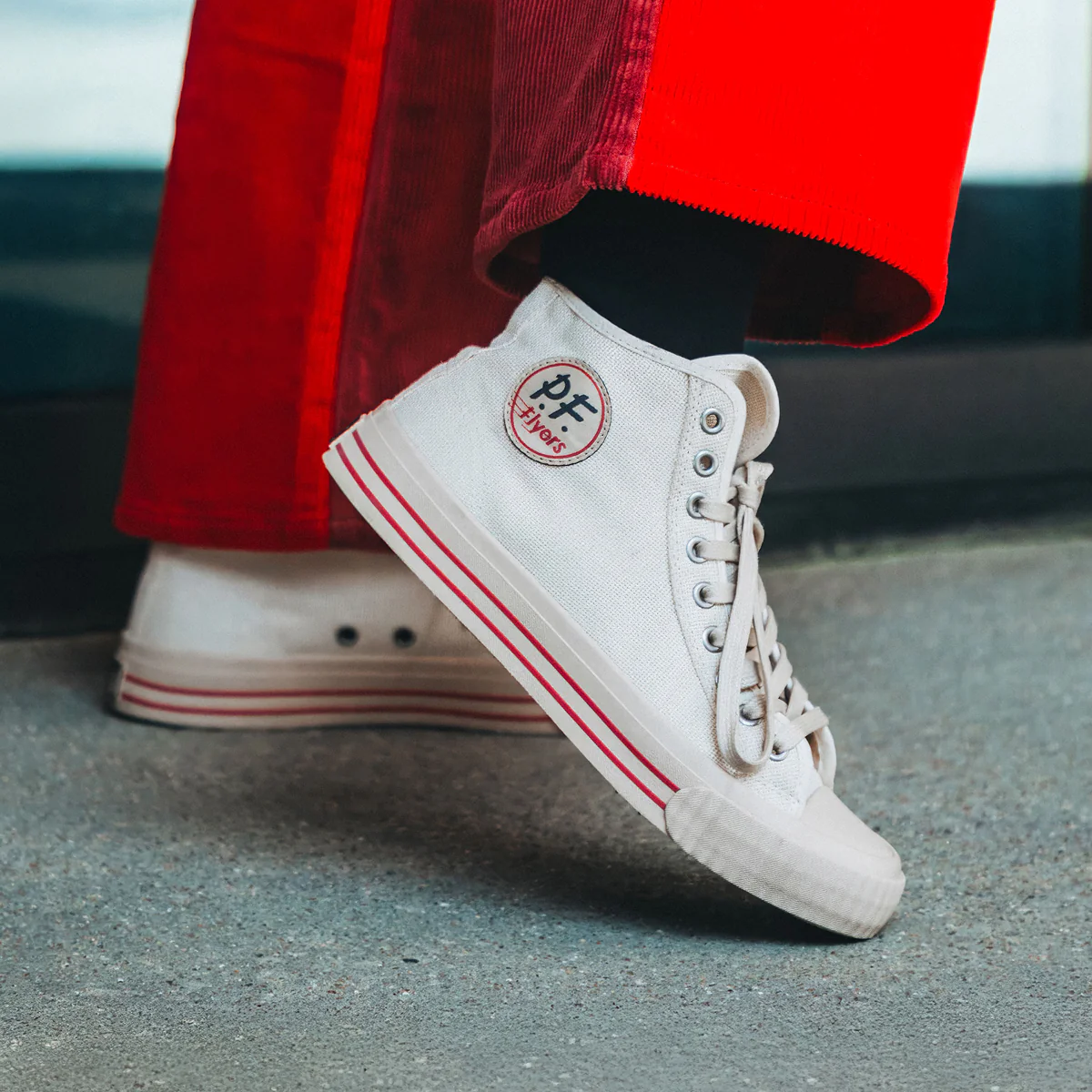 Center Vintage High-Top White/Biscotti - Image 10