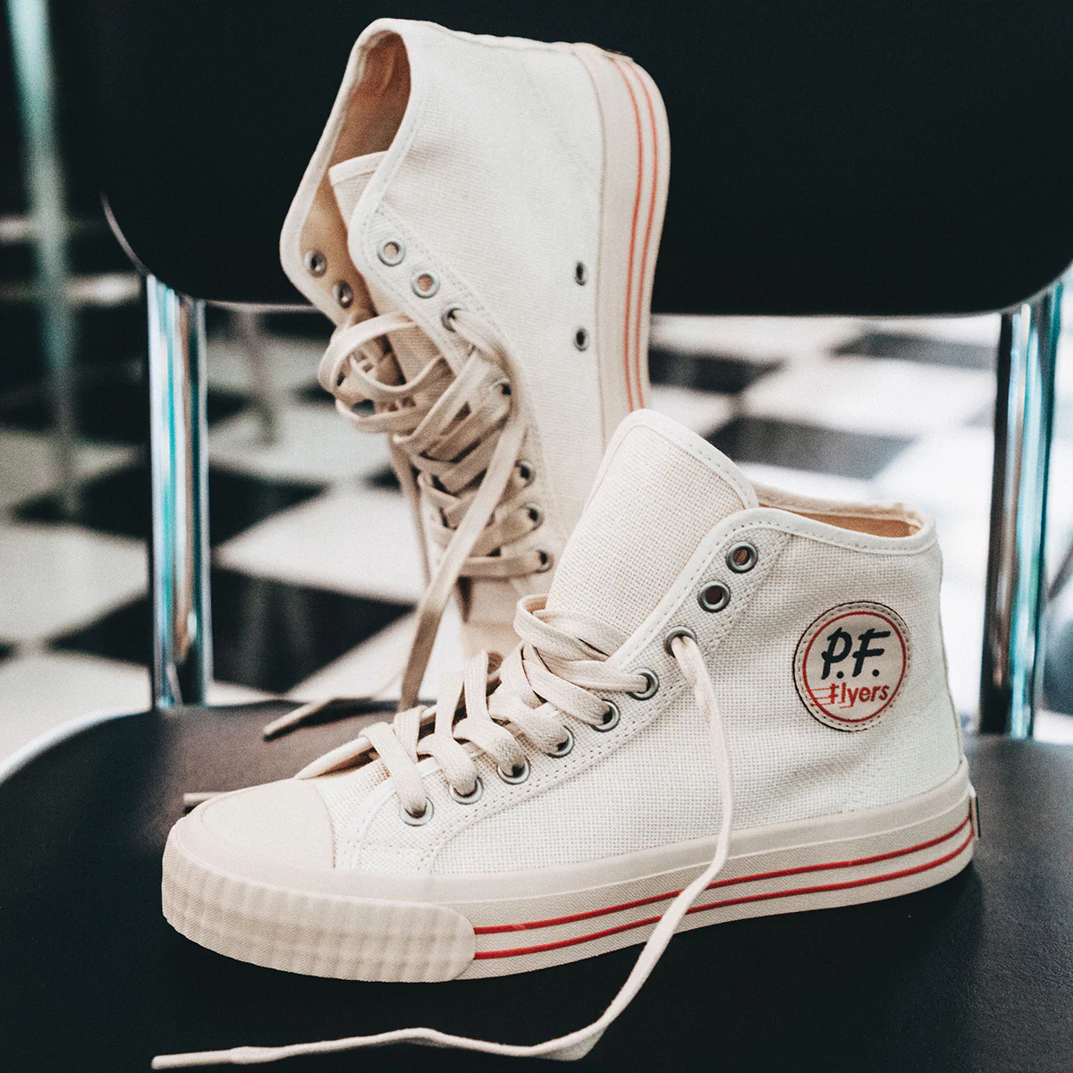 Center Vintage High-Top White/Biscotti - Image 4