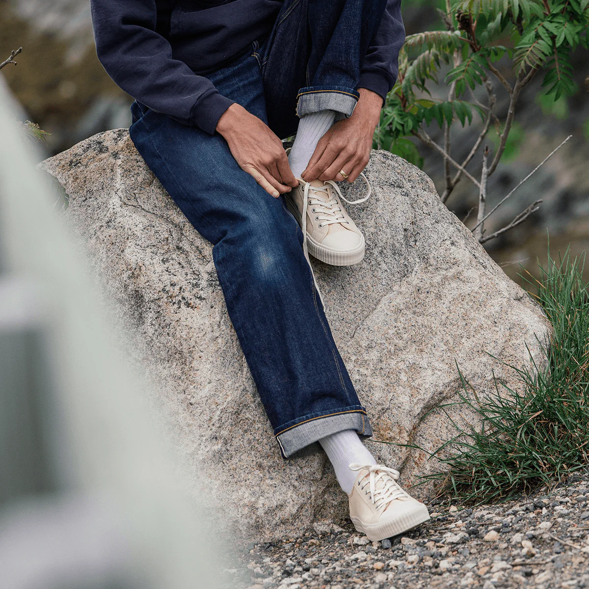 Center Vintage Low-Top, Biscotti - Image 7