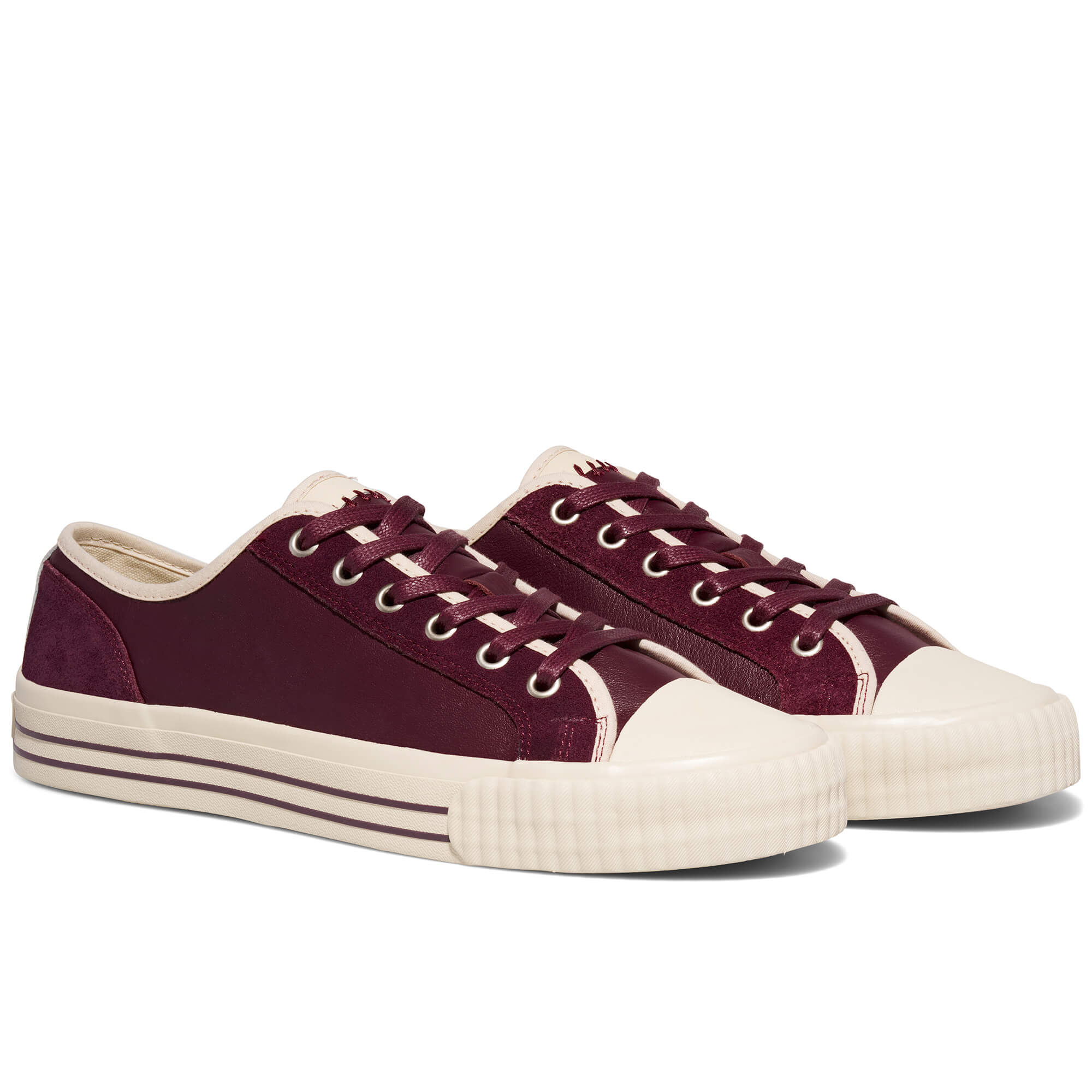 Center Vintage Low-Top Burgundy/Antique White - Image 5