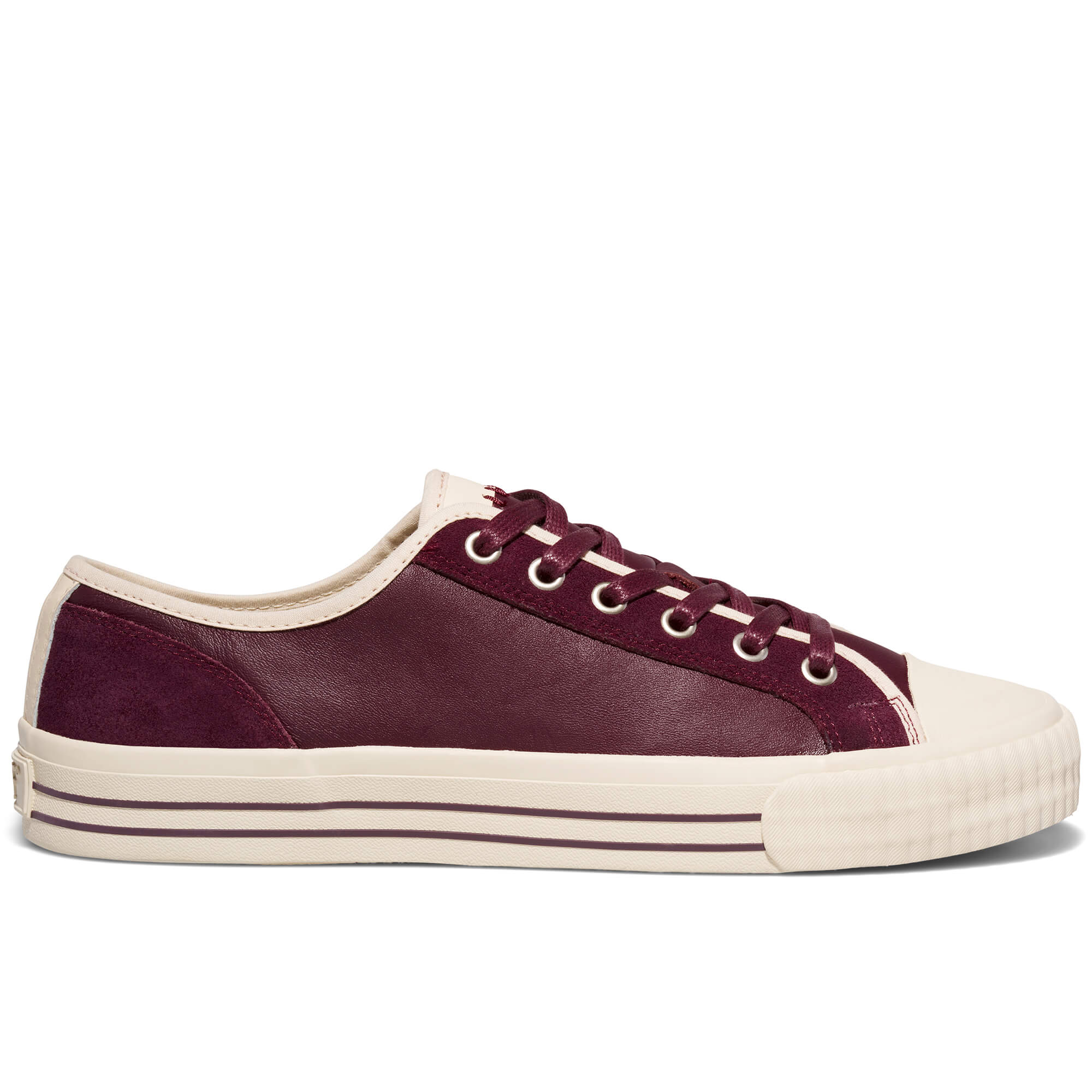 Center Vintage Low-Top Burgundy/Antique White - Image 6