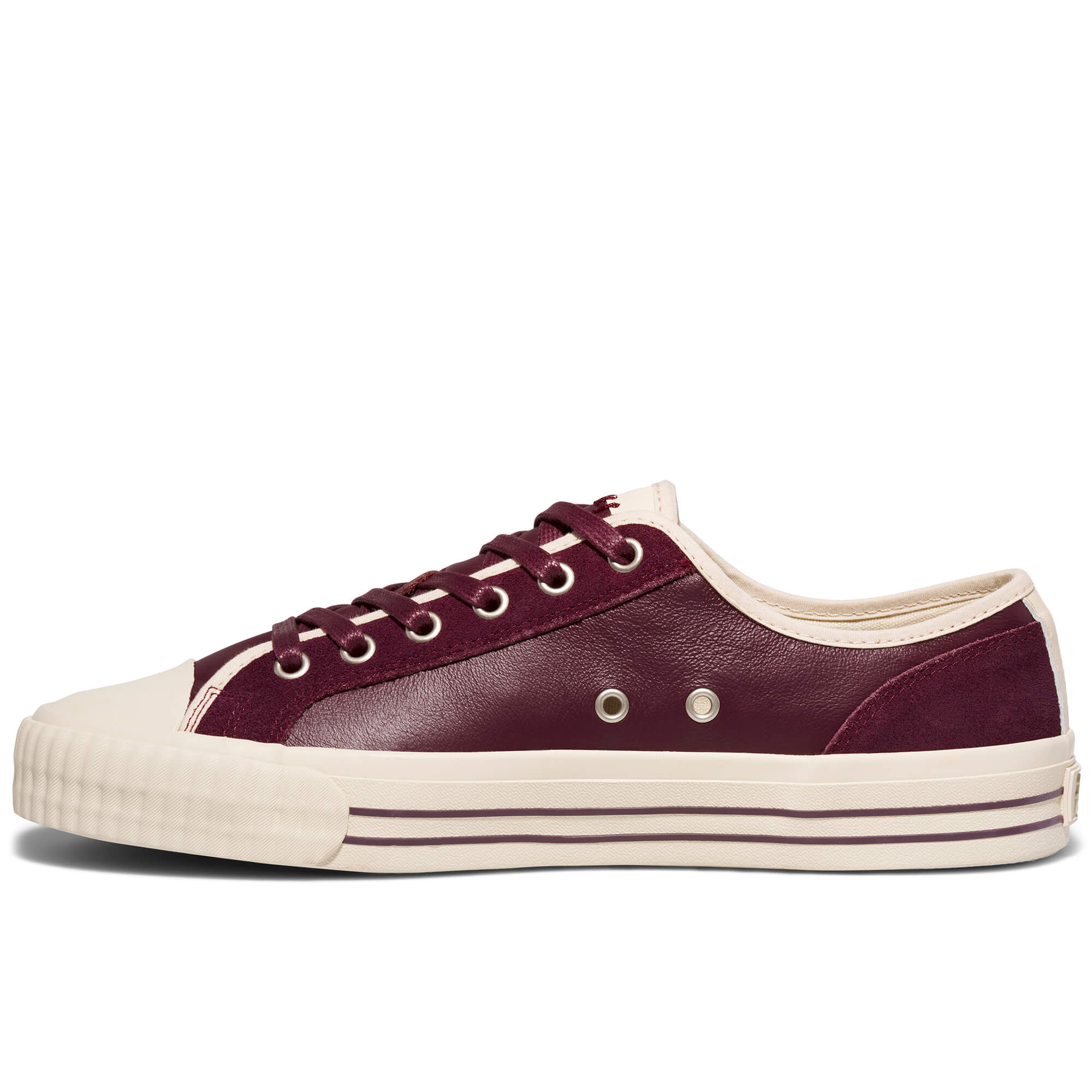 Center Vintage Low-Top Burgundy/Antique White - Image 7