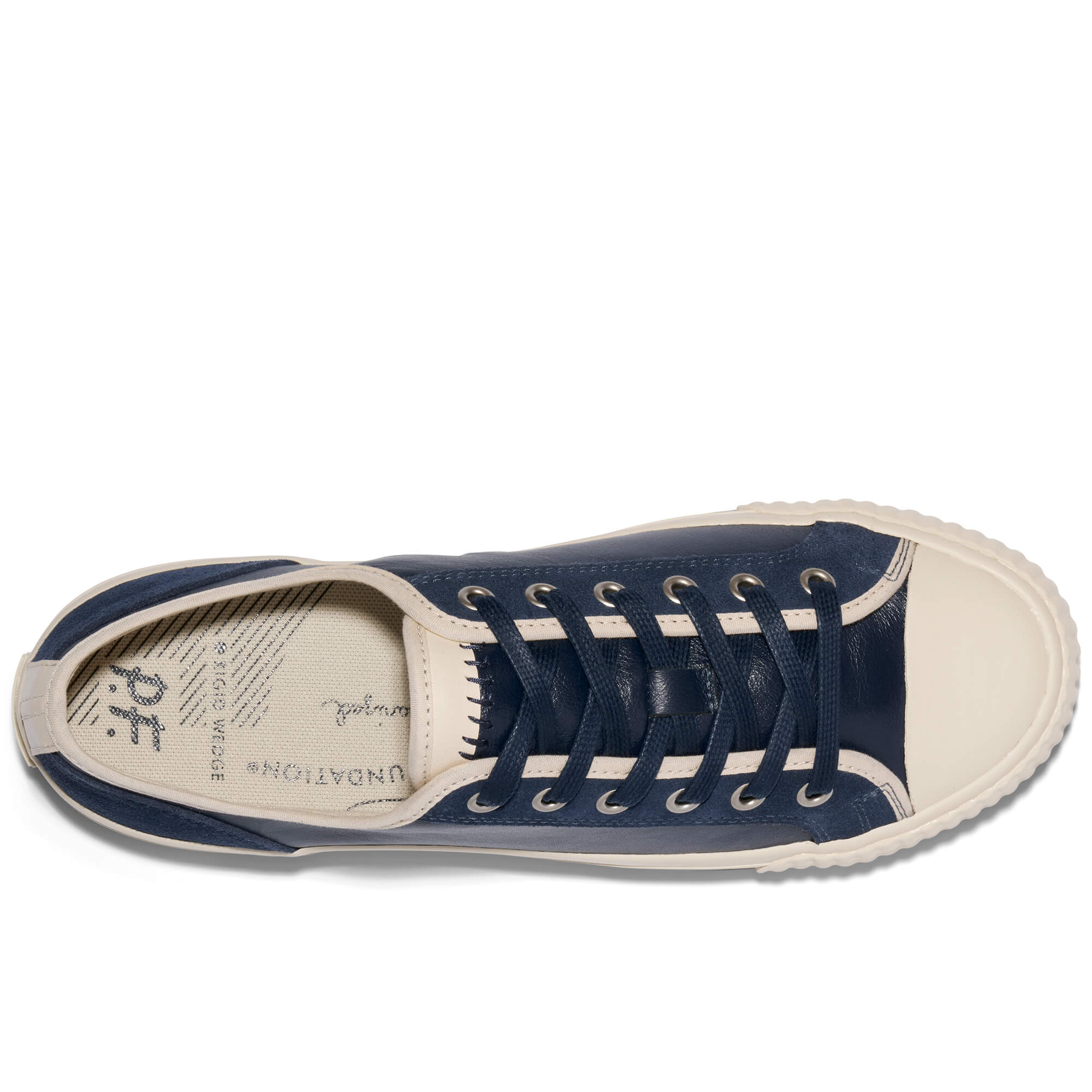 Center Vintage Low-Top Navy/Antique White - Image 12