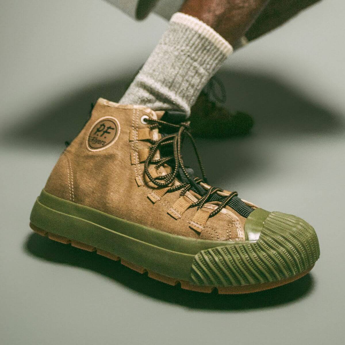 Grounder Basecamp High-Top Sand/Green - Image 9