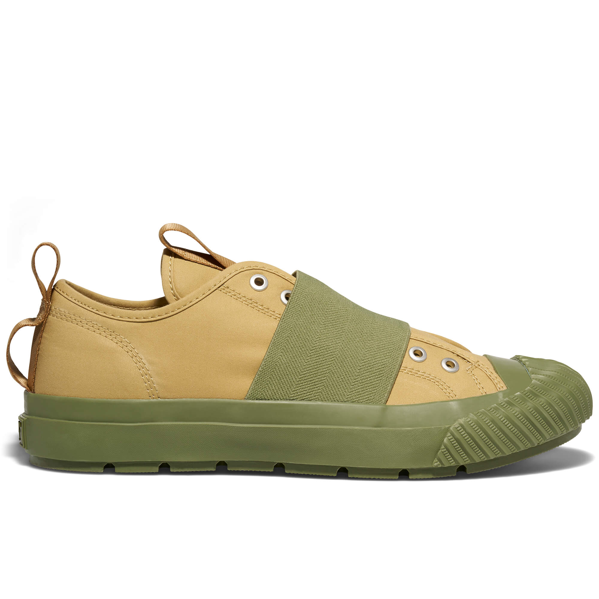 Grounder Engineered Garments Low-Top Slip-On Khaki/Olive Green - Image 4