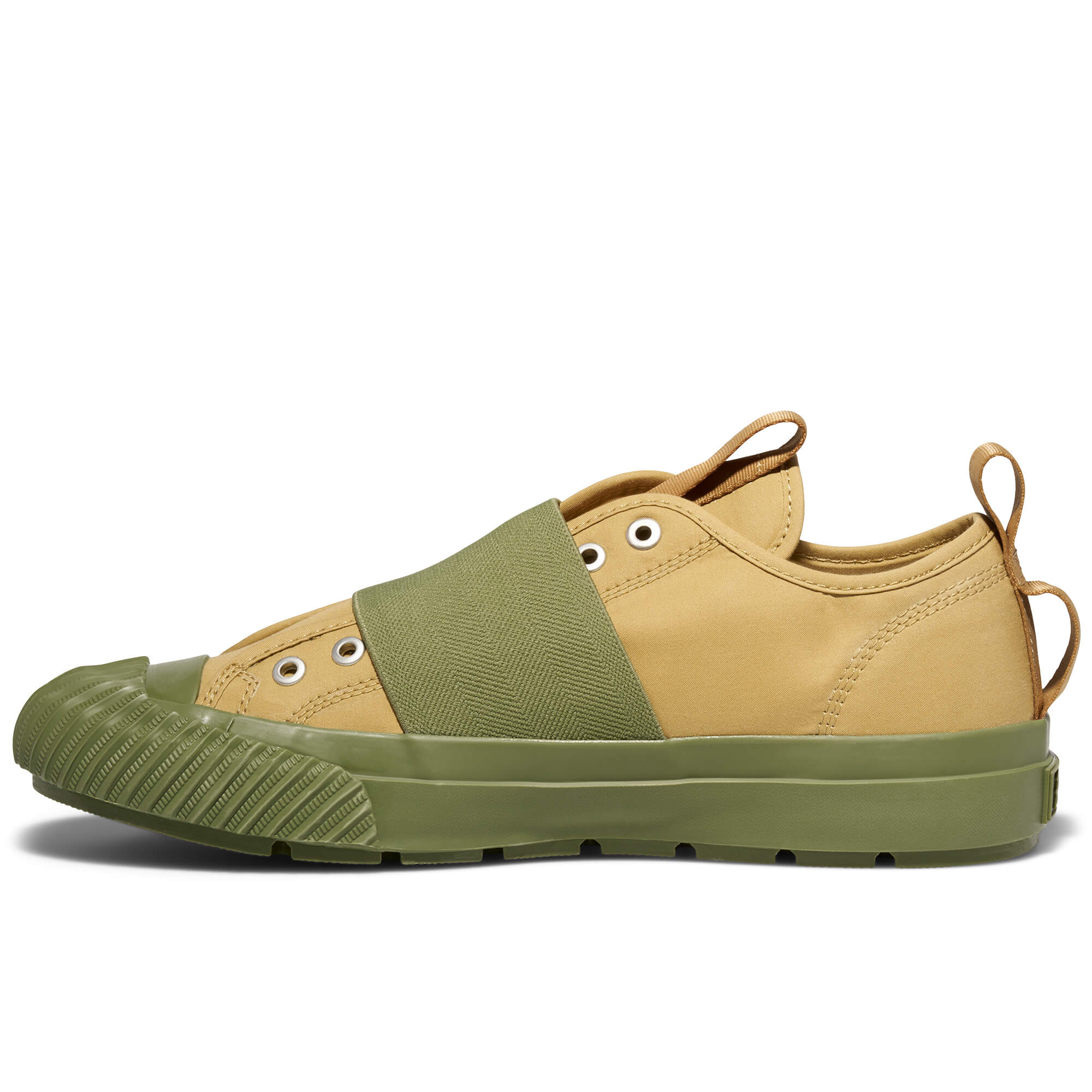 Grounder Engineered Garments Low-Top Slip-On Khaki/Olive Green - Image 8