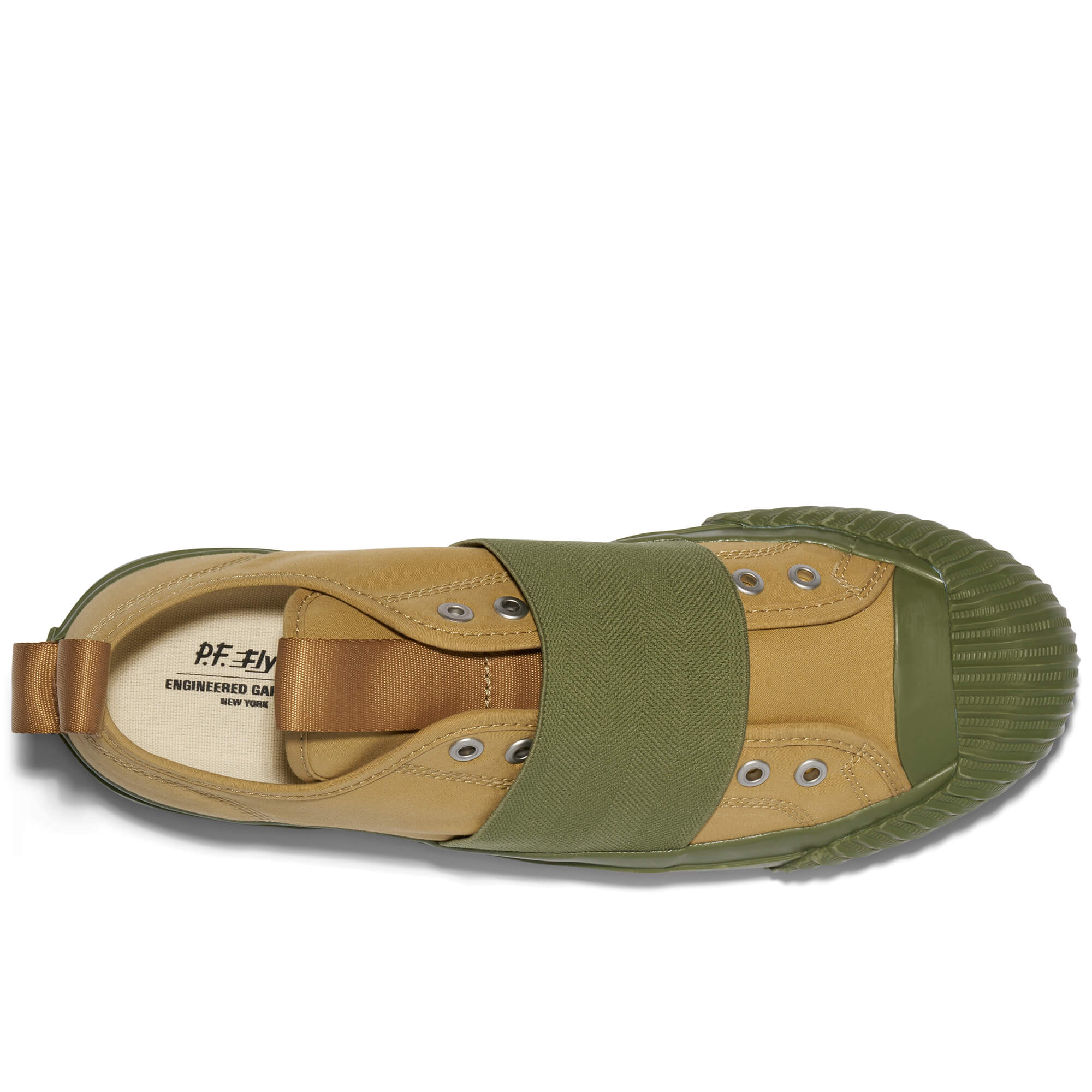 Grounder Engineered Garments Low-Top Slip-On Khaki/Olive Green - Image 9
