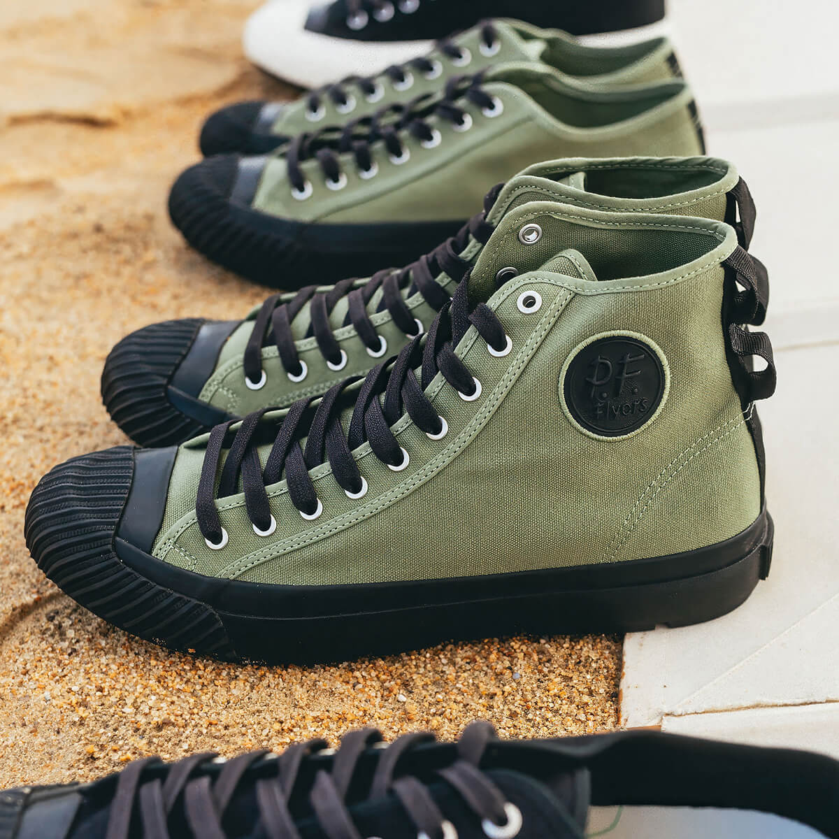 Grounder High-Top Olive Green/Black - Image 4