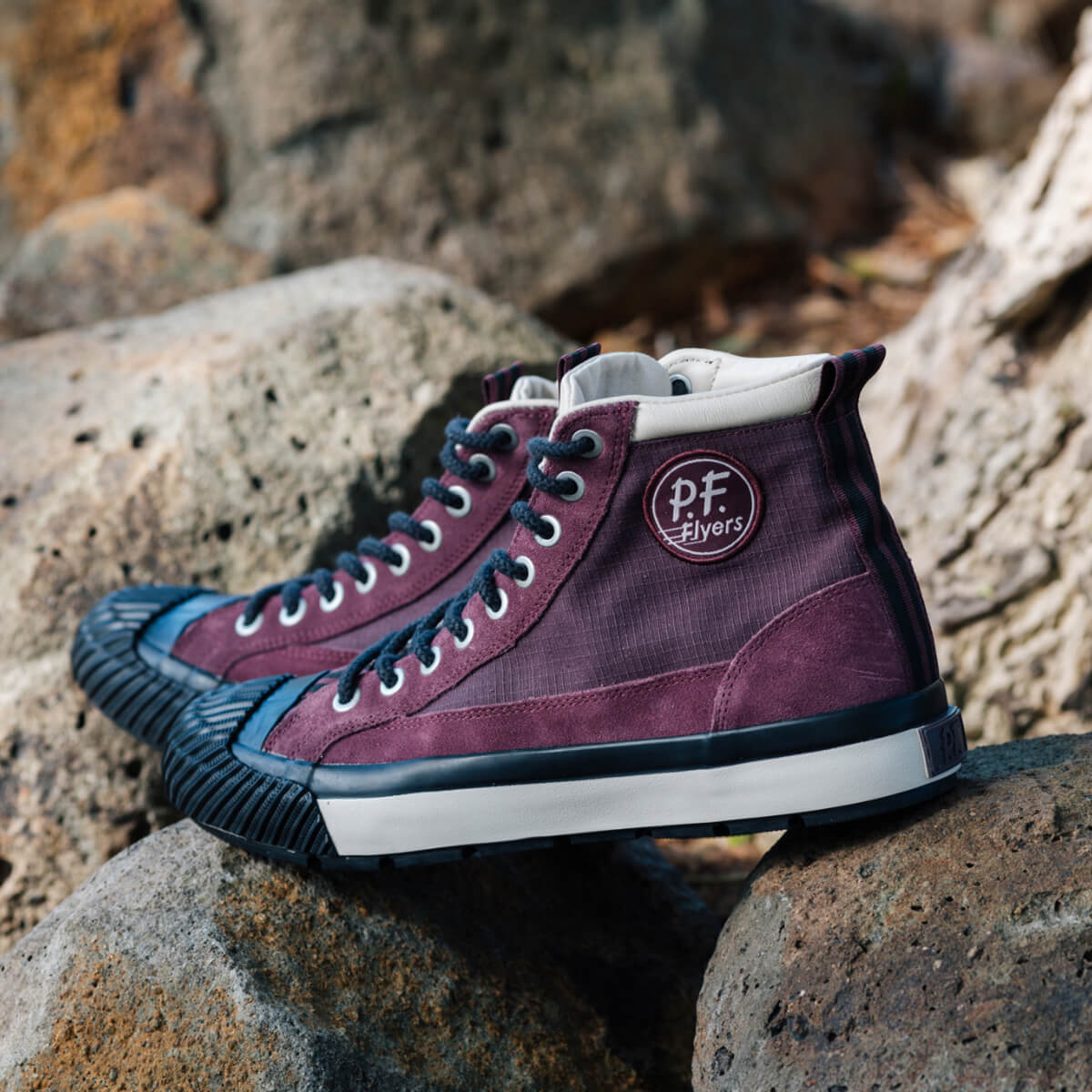 Grounder Hiker High-Top Burgundy/Black - Image 12
