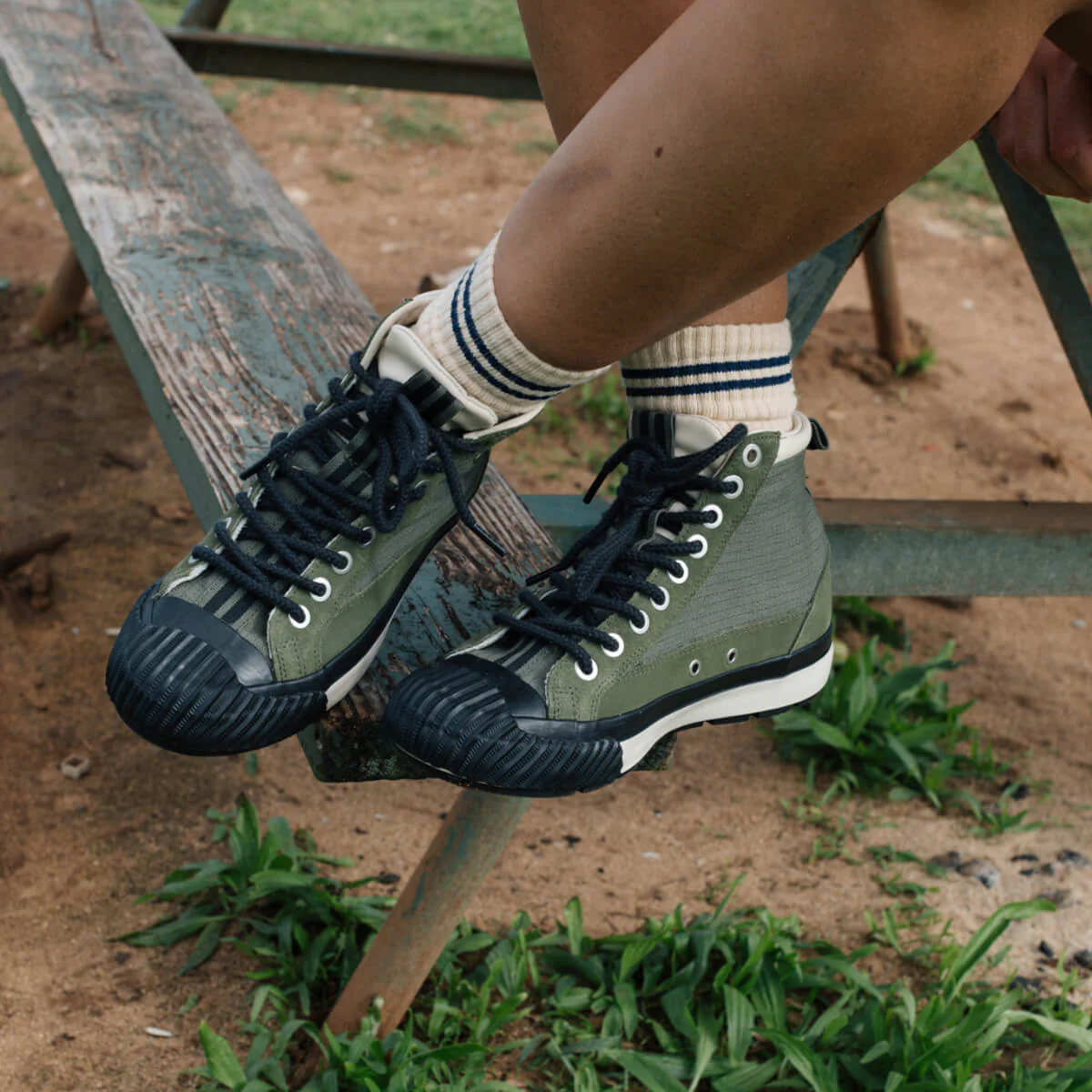 Grounder Hiker High-Top Military Green/Black - Image 5