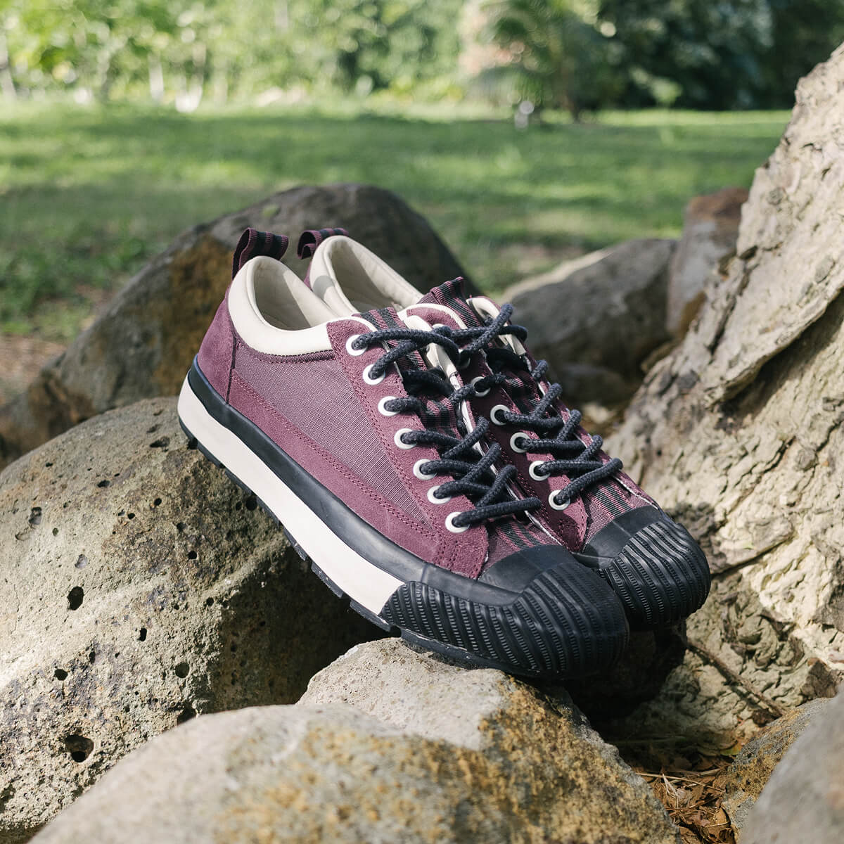 Grounder Hiker Low-Top Burgundy/Black - Image 3