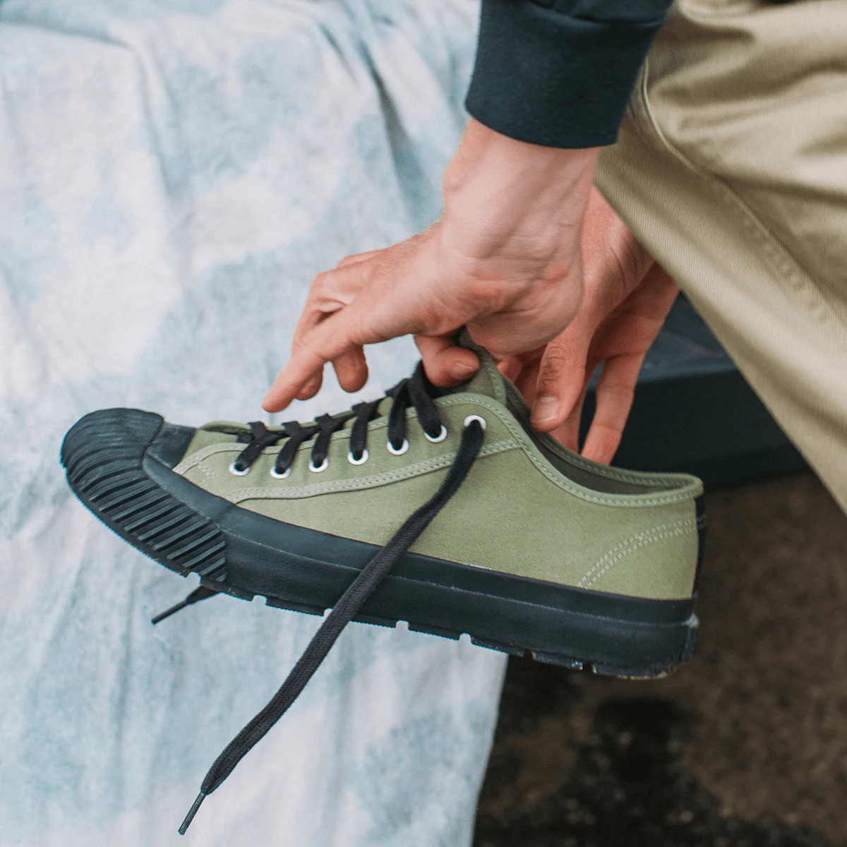 Grounder Low-Top Olive Green/Black - Image 13