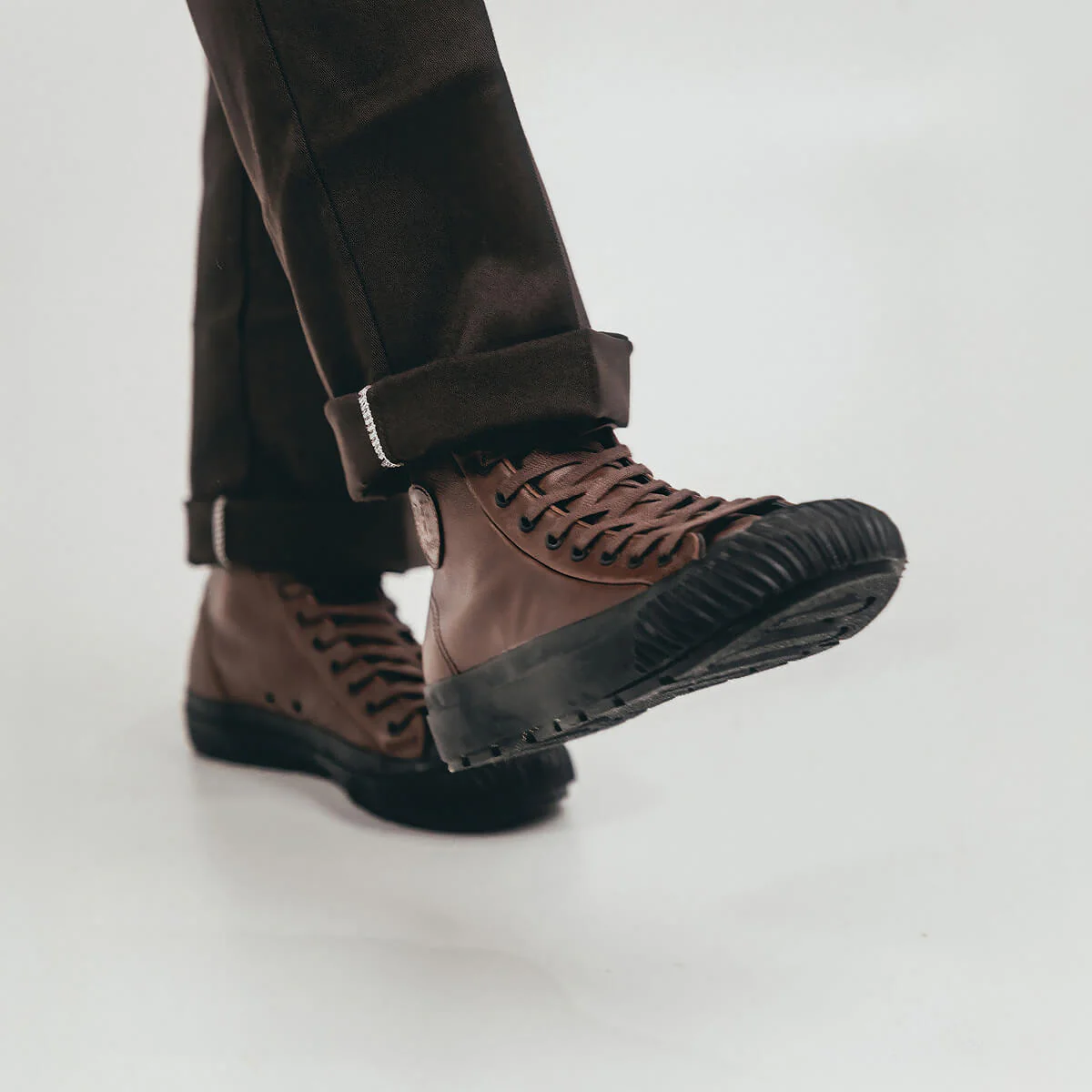 Grounder Luxe High-Top Brown/Black - Image 9