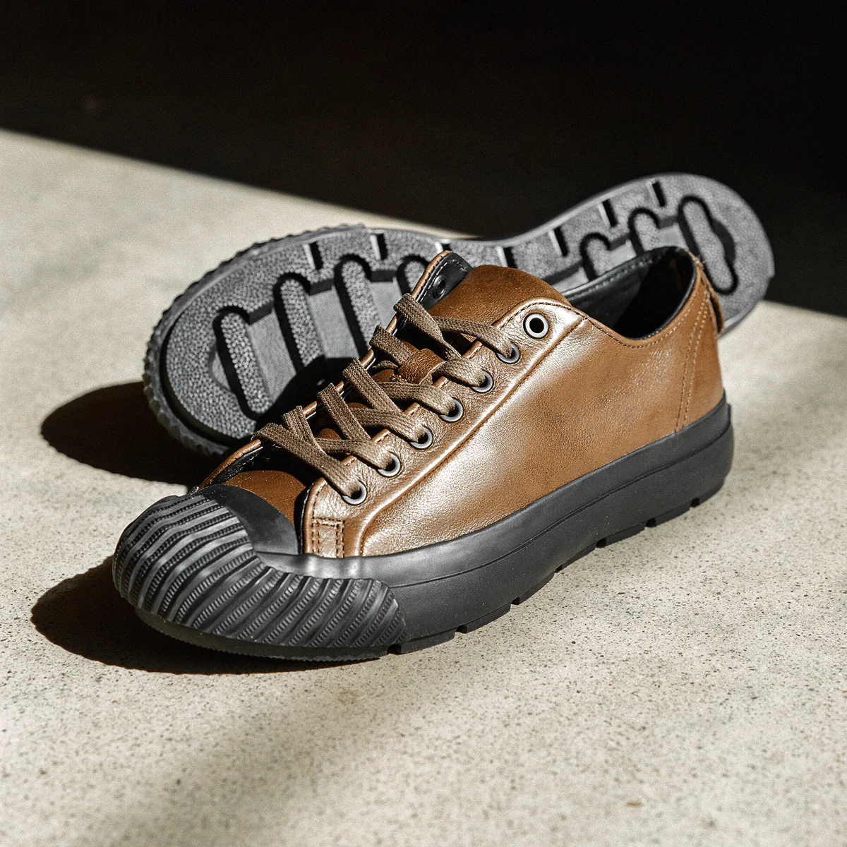 Grounder Luxe Low-Top Brown/Black - Image 8